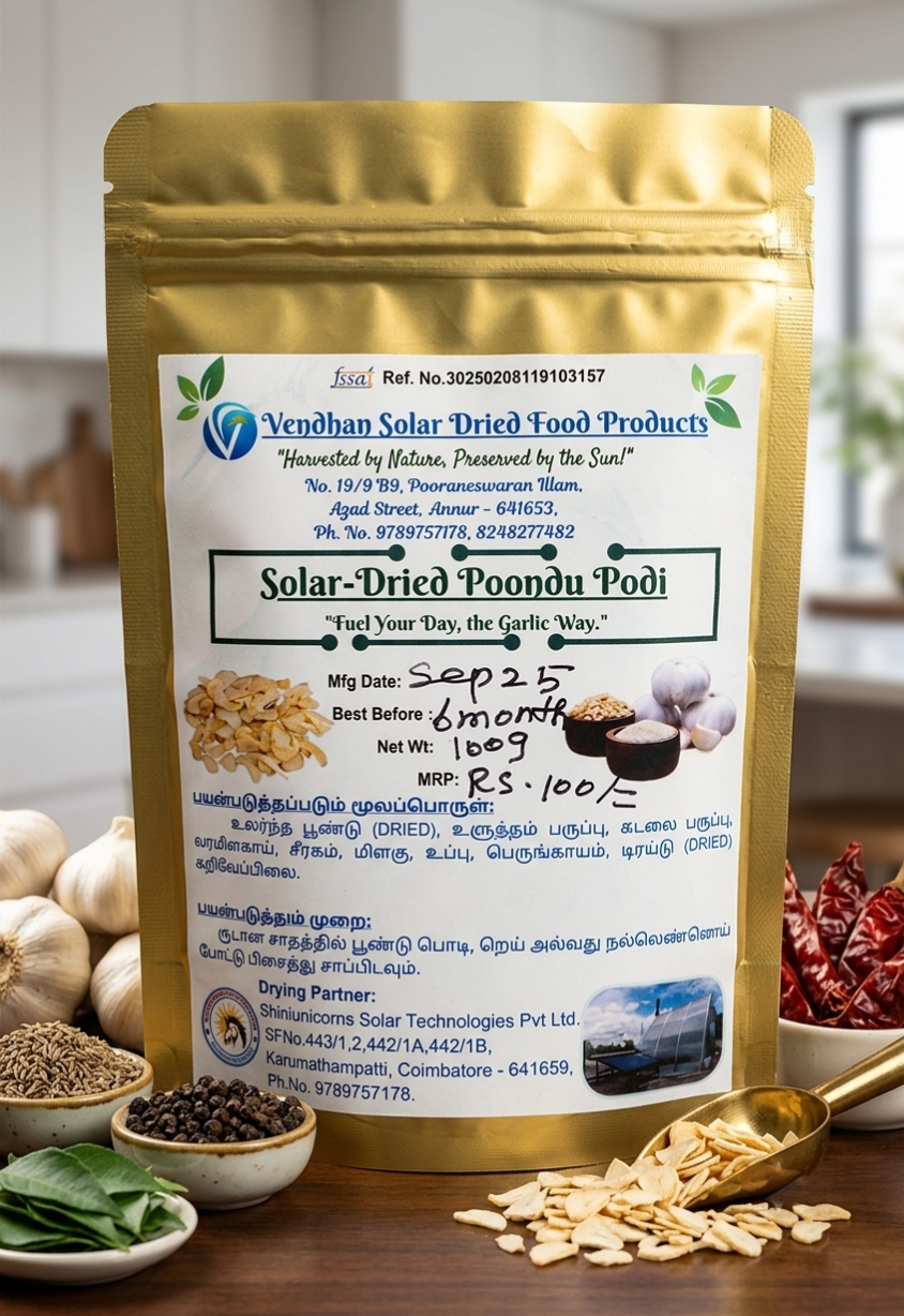 Solar-Dried Garlic Powder