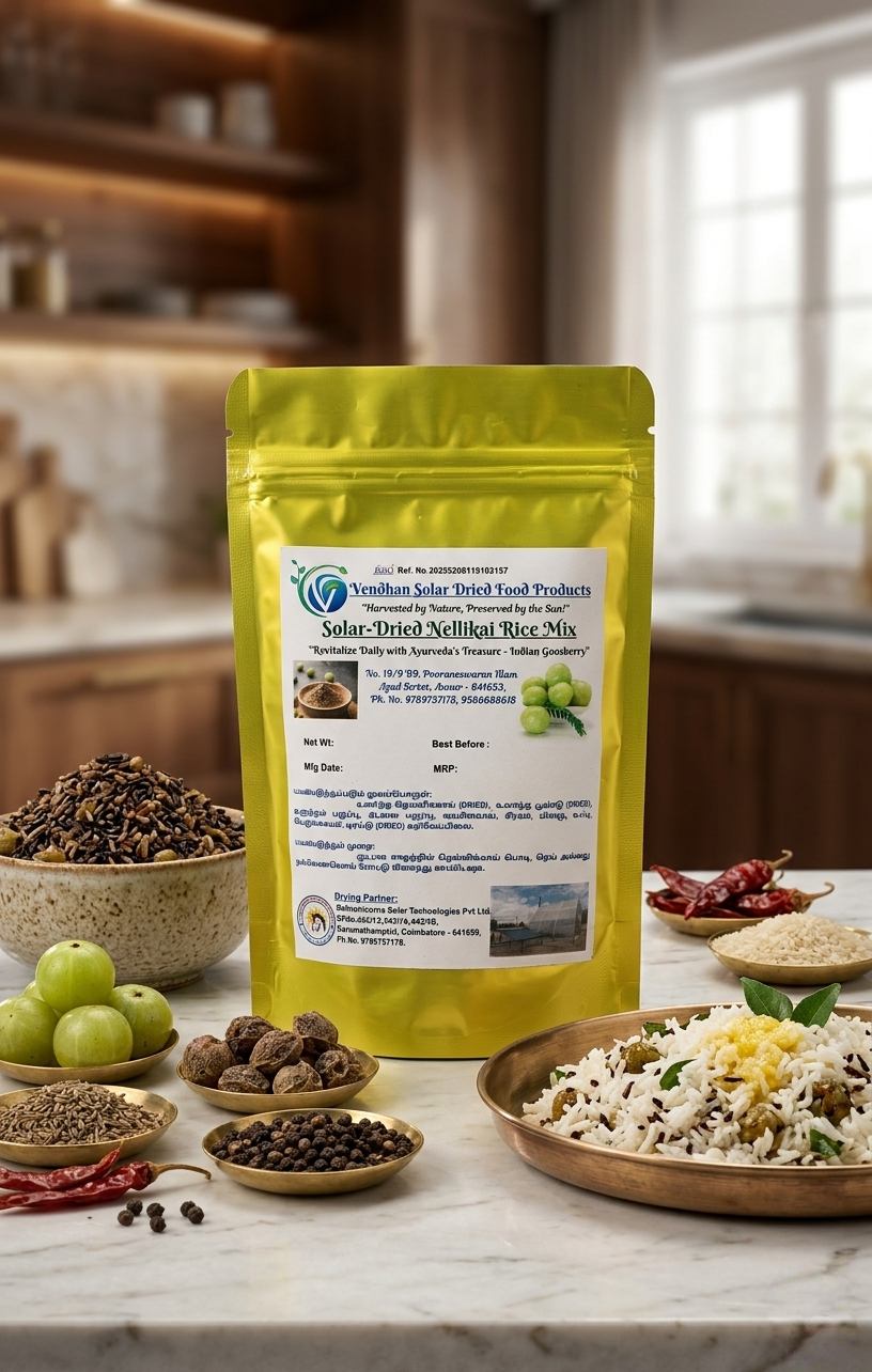 Solar-Dried Amla Rice Mix Powder